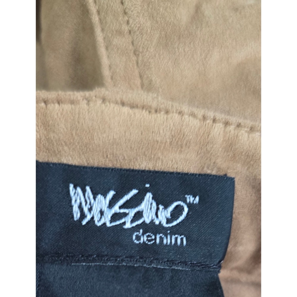 Mossimo Denim Faux Suede Skinny Pants Camel Tan Super Stretch Size 10/30 - Picture 15 of 16